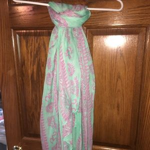 Pink and Mint Green Scarf